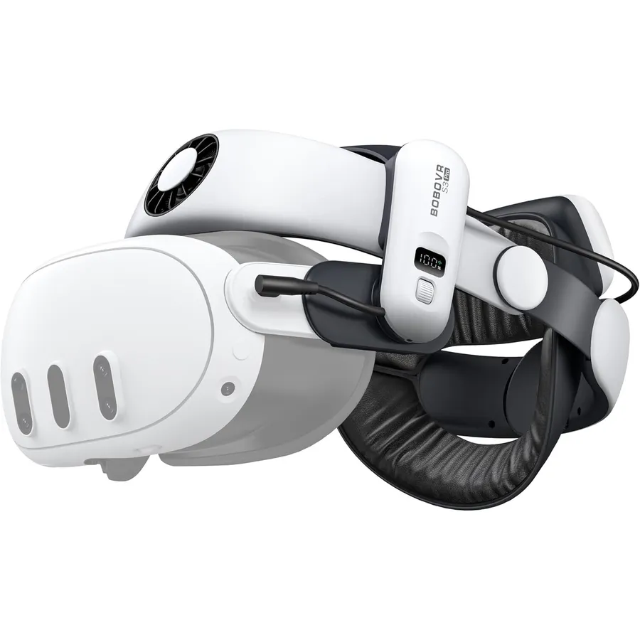 BOBOVR S3 Pro - Battery head strap with air cooling for Meta Quest 3 and 3S